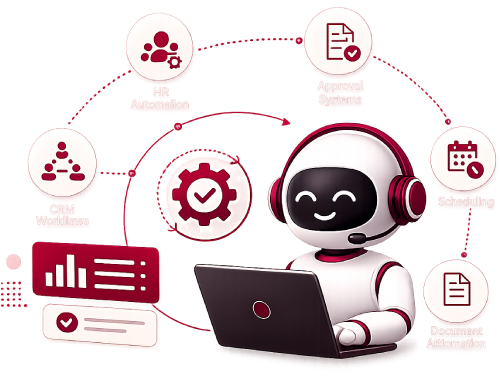 AI customer support solution illustration
