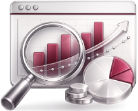 AI business data analysis illustration