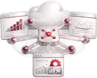 AI business system integration illustration