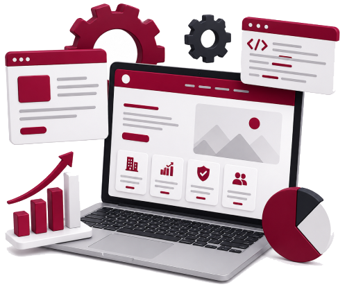 Corporate and business website development services with responsive design, custom functionality, and professional online presence