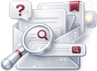 AI document and knowledge base search illustration