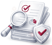 AI-powered business document validation illustration