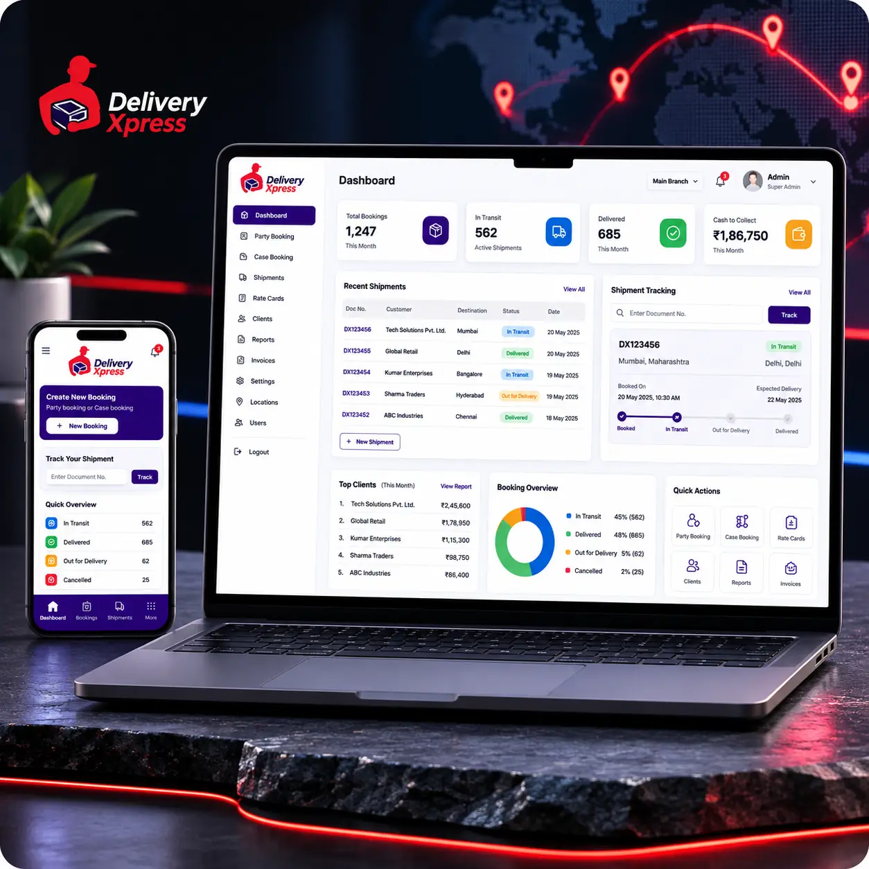 Courier & Logistics Booking SaaS Platform