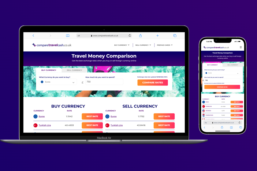 Compare Travel Cash - Travel Money Comparison Site